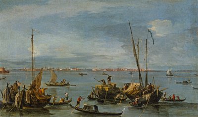 View Towards Murano from the Fondamente Nuove, Venice by Francesco Guardi